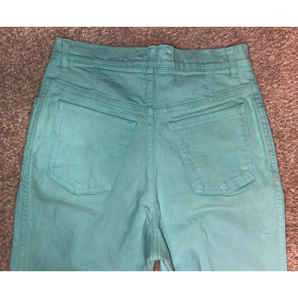 Blumarine Jeans Vintage Car Women's Turquoise Denim Pockets Straight - 26X31.5 - Picture 6 of 11